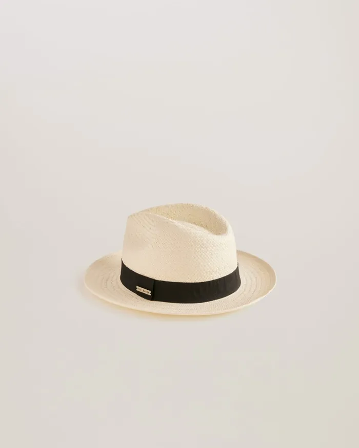 Men ADRIEN 8211 Straw Panama Hat White Ted Baker Hats and Caps