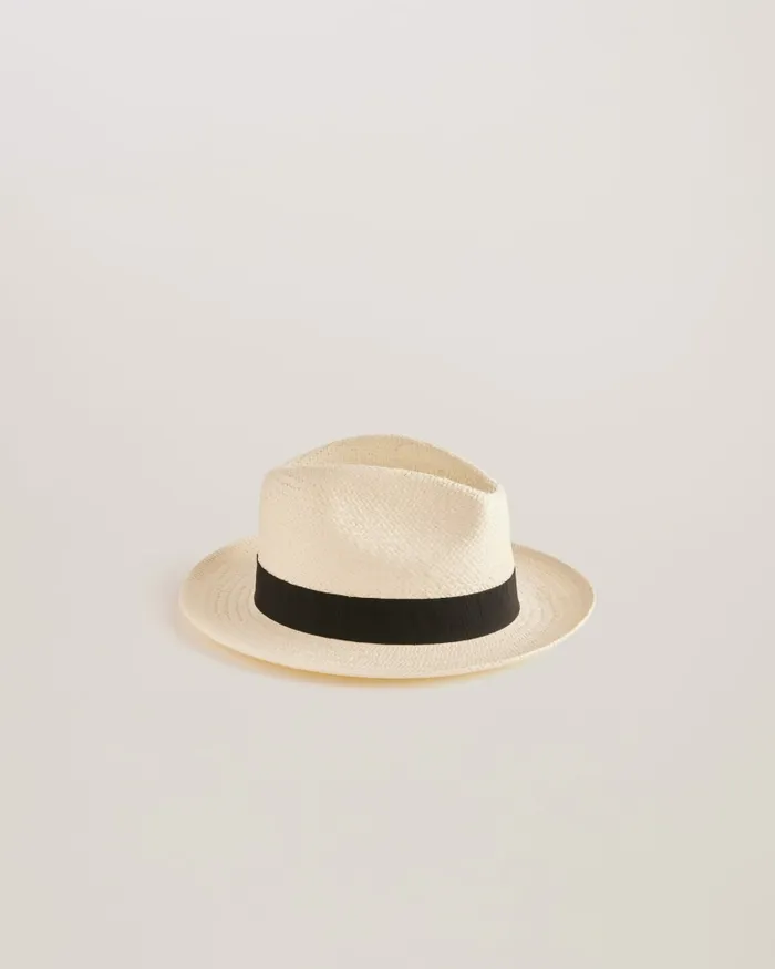 Men ADRIEN 8211 Straw Panama Hat White Ted Baker Hats and Caps