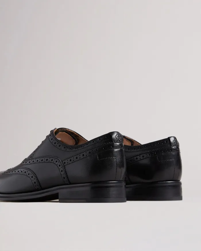 Men AMAISS 8211 Formal Leather Brogue Shoes Black Ted Baker Formal Shoes