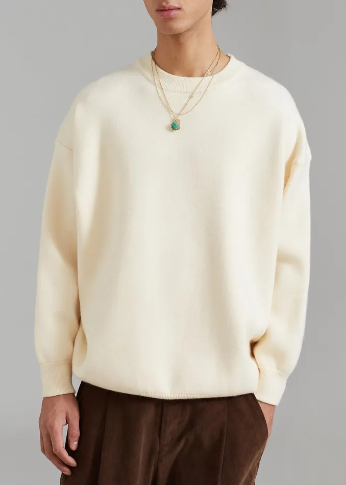 Men Arne Sweater 8211 Cream The Frankie Shop Knitwear