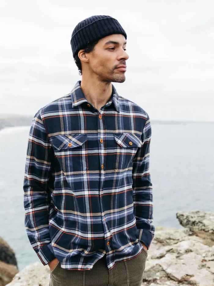Men Beardsmore Shirt Coastal Fjord Check Finisterre Shirts