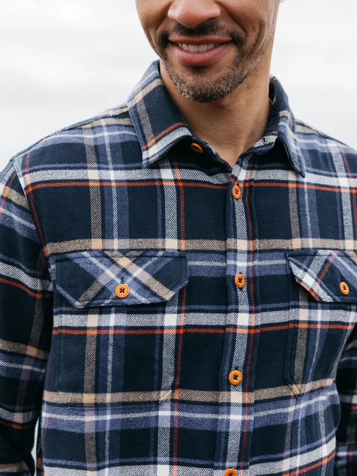 Men Beardsmore Shirt Coastal Fjord Check Finisterre Shirts