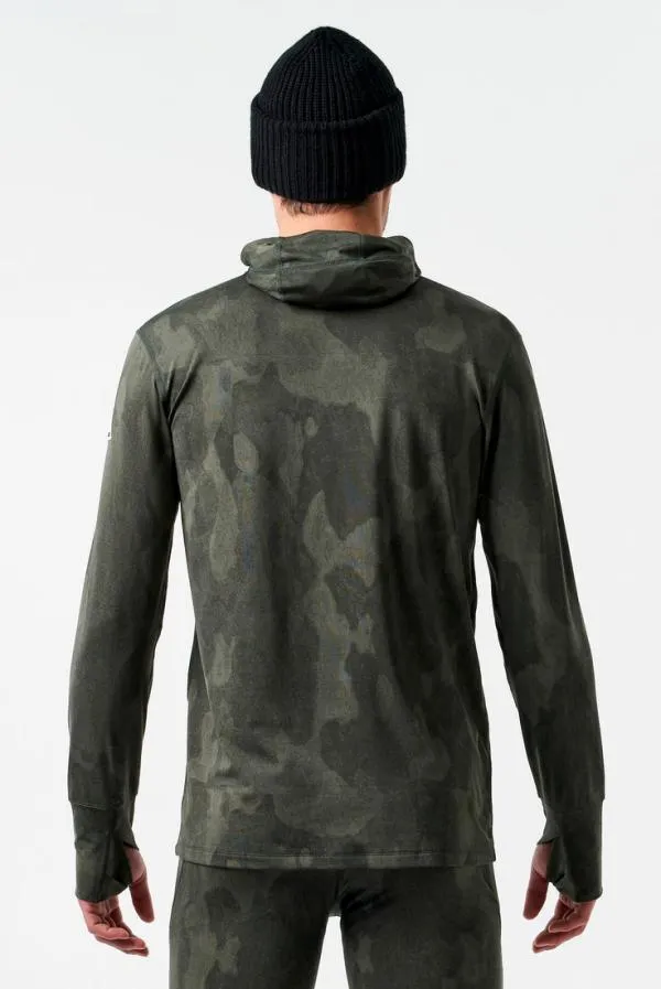 Men Bedrock Light Base LayerPrint Bark Camo Orage Base Layers Men Bedrock Light Base LayerPrint Bark Camo Orage Base Layers