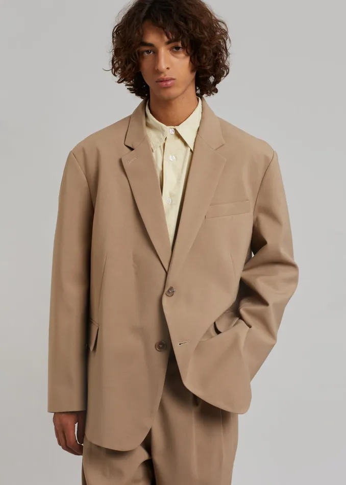 Men Beo Blazer 8211 Latte The Frankie Shop Outerwear