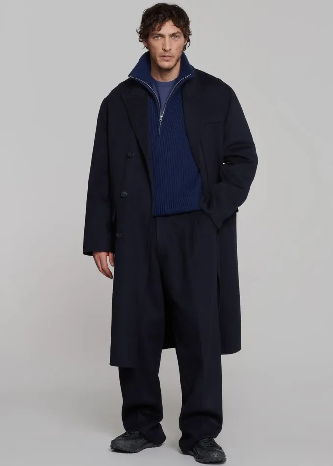 Men Beo Wool Suit Pants 8211 Navy The Frankie Shop Bottoms
