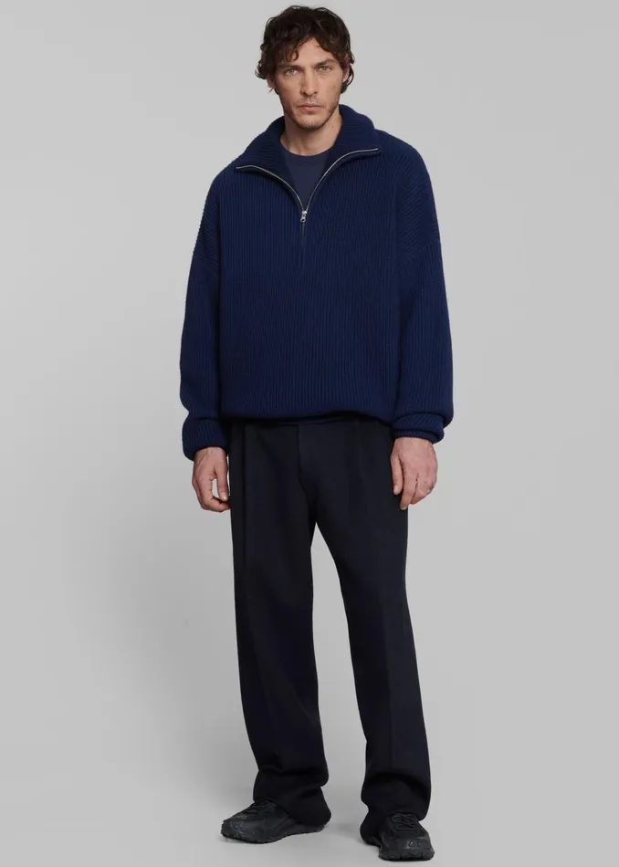 Men Beo Wool Suit Pants 8211 Navy The Frankie Shop Bottoms