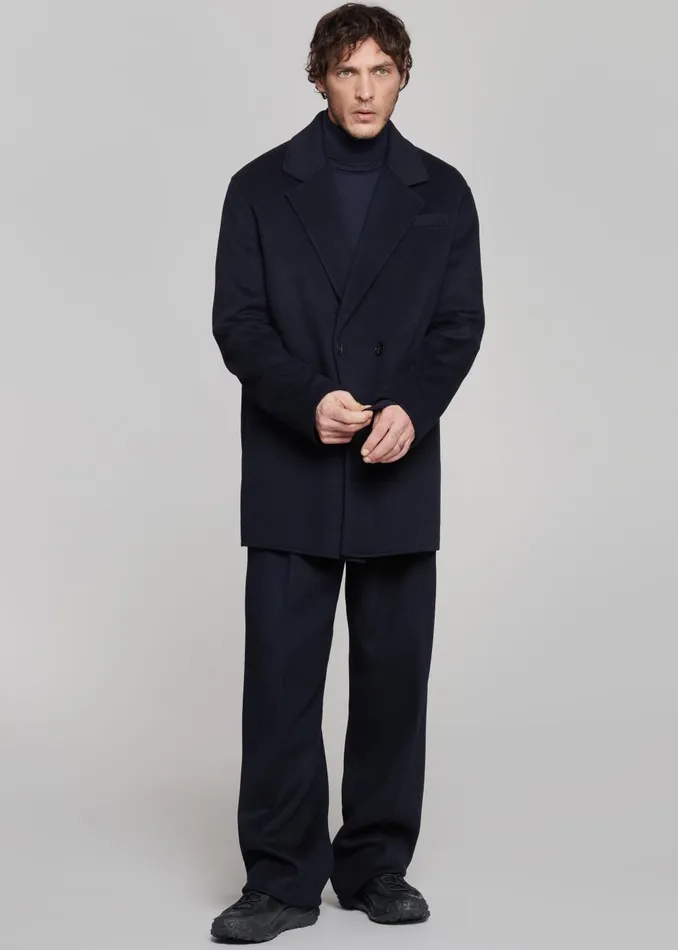 Men Beo Wool Suit Pants 8211 Navy The Frankie Shop Bottoms