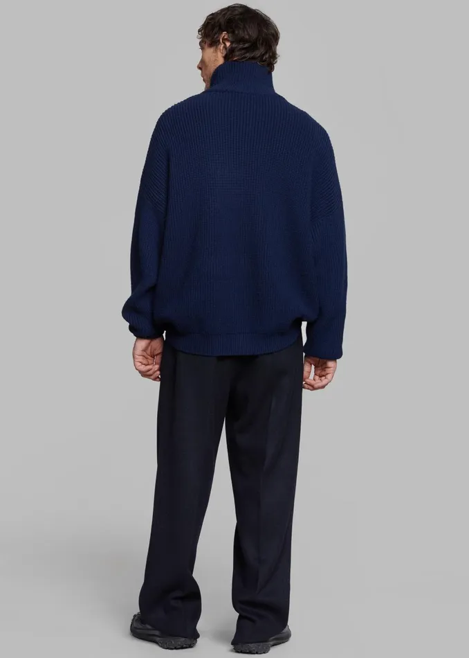 Men Beo Wool Suit Pants 8211 Navy The Frankie Shop Bottoms