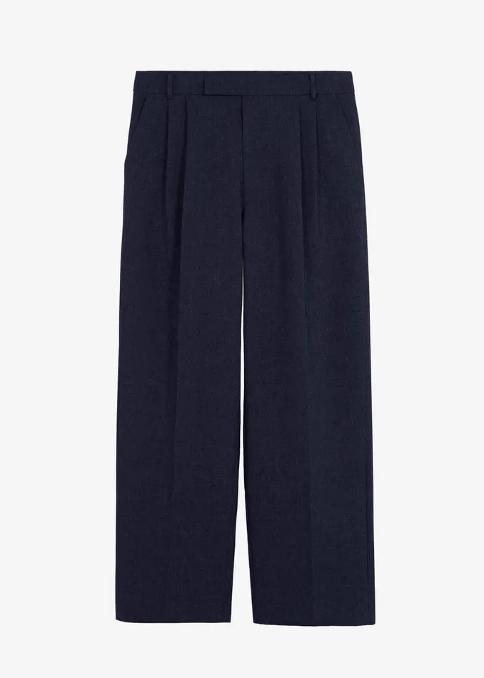 Men Beo Wool Suit Pants 8211 Navy The Frankie Shop Bottoms