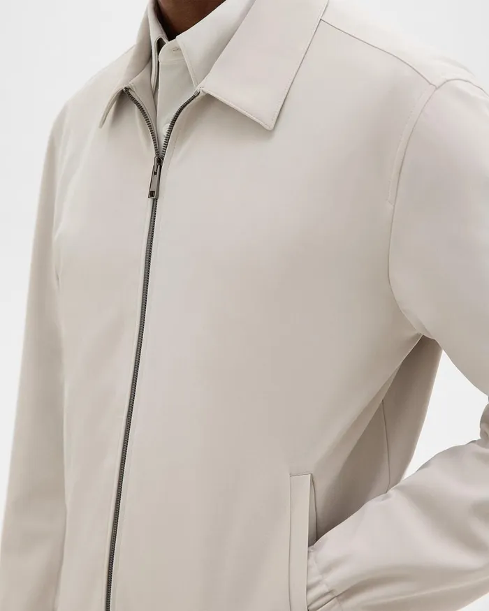 Men Blazers Jackets Theory Brody Jacket In Precision Ponte Putty