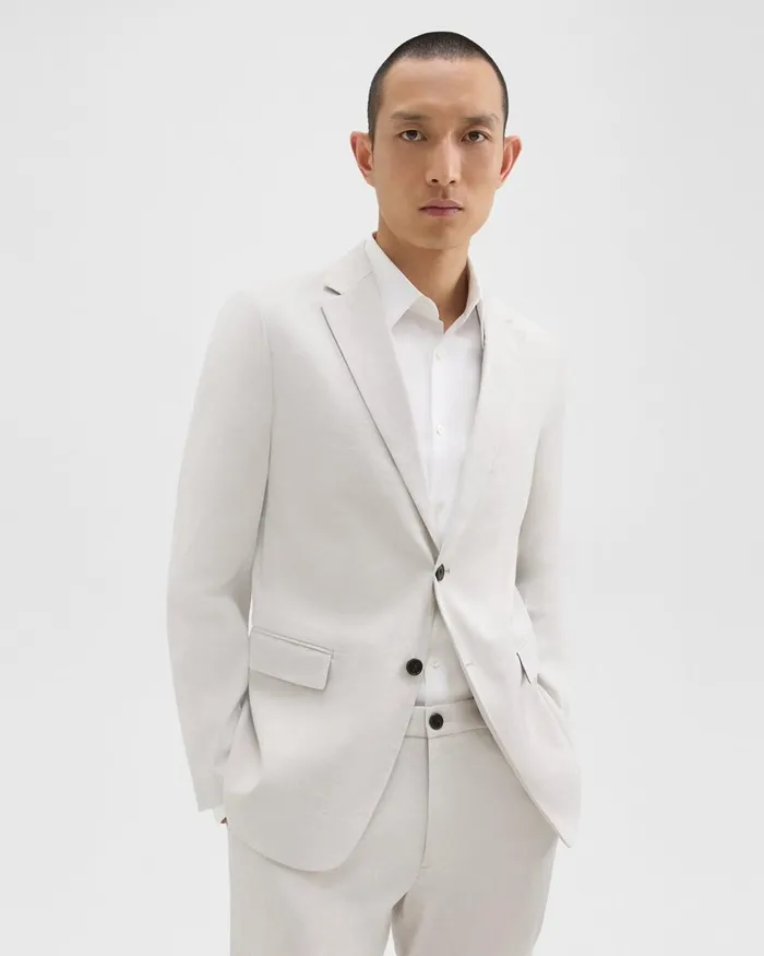 Men Blazers Jackets Theory Clinton Blazer In Good Linen Sand