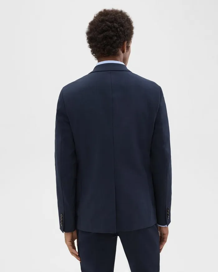 Men Blazers Jackets Theory Morton Blazer In Stretch Cotton Baltic