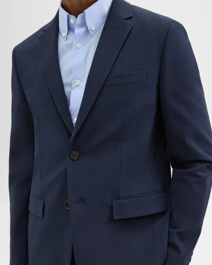 Men Blazers Jackets Theory Morton Blazer In Stretch Cotton Baltic