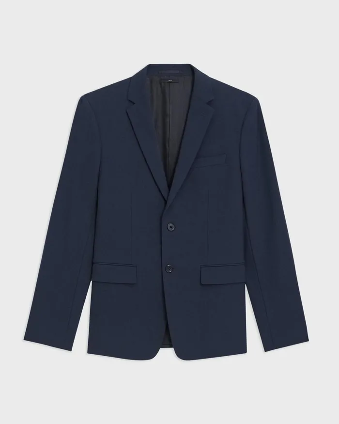 Men Blazers Jackets Theory Morton Blazer In Stretch Cotton Baltic