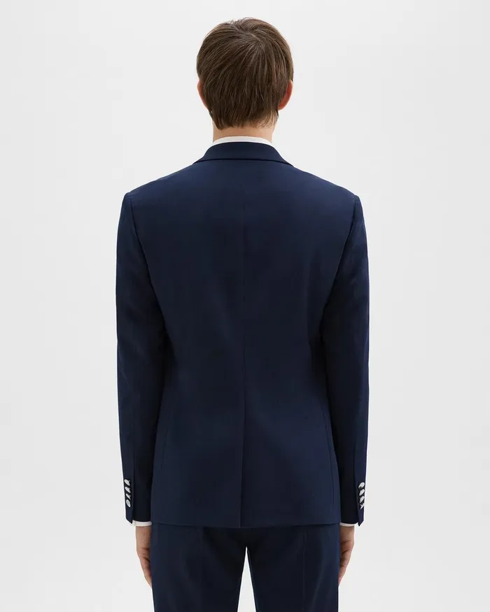 Men Blazers Jackets Theory Morton Blazer In Textured Gabardine Baltic