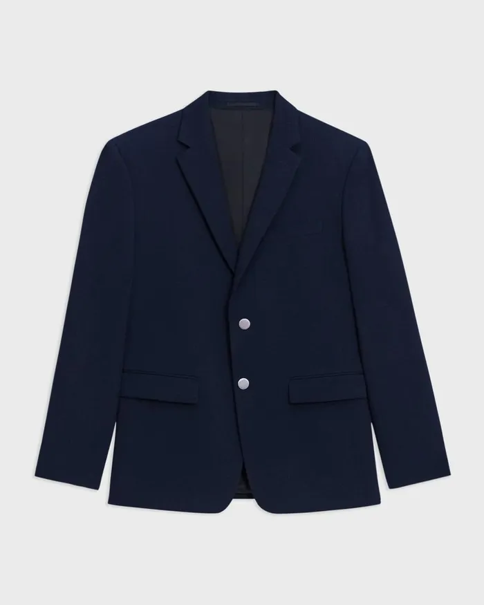 Men Blazers Jackets Theory Morton Blazer In Textured Gabardine Baltic