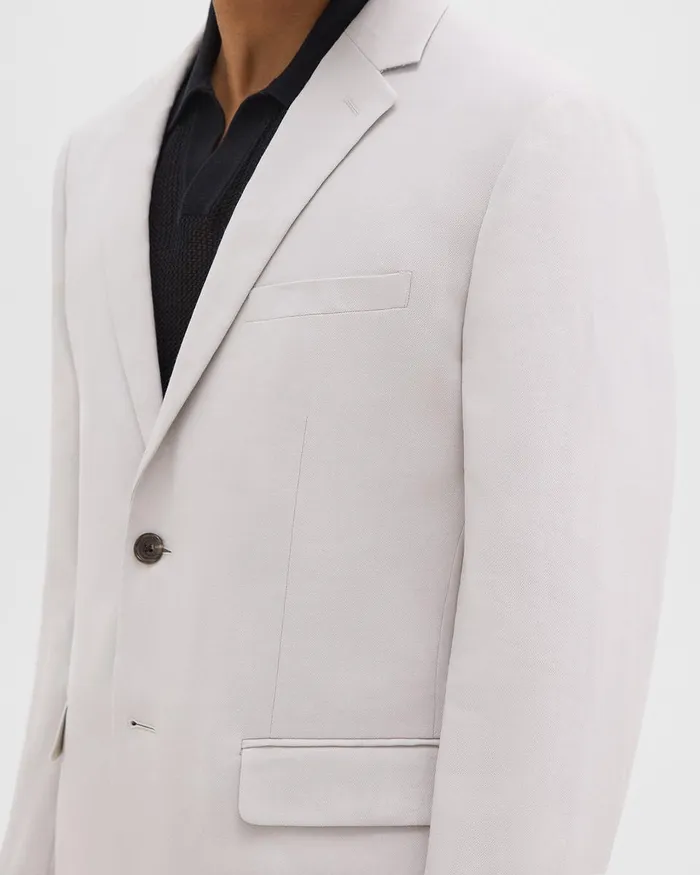 Men Blazers Jackets Theory Morton Slim Blazer In LinenViscose Limestone