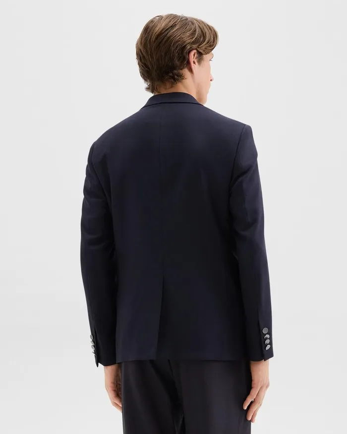 Men Blazers Jackets Theory Nostrand Blazer In Stretch Flannel Dark Navy