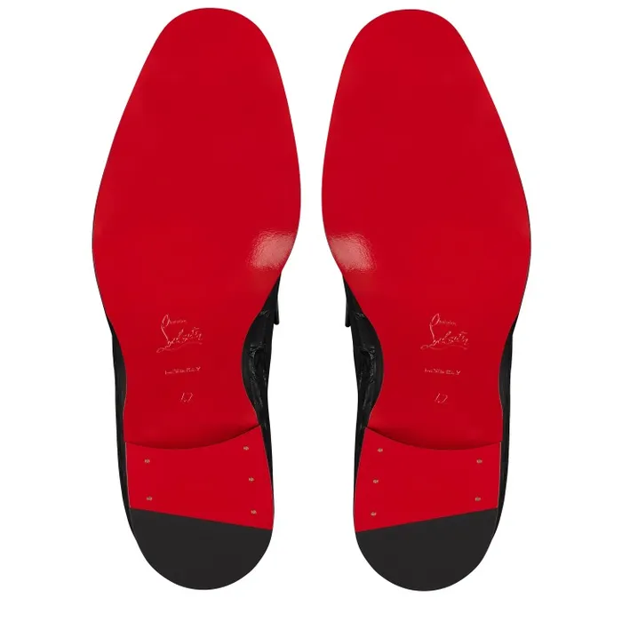 Men Chambelimoc Loafers 8211 Alligator Embossed Calf Leather 8211 Black Christian Louboutin Loafers and Moccasins