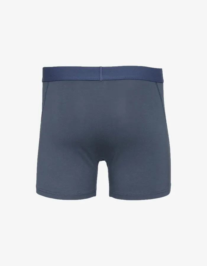 Men Classic Organic Boxer Briefs Petrol Blue Colorful Standard Underwear
