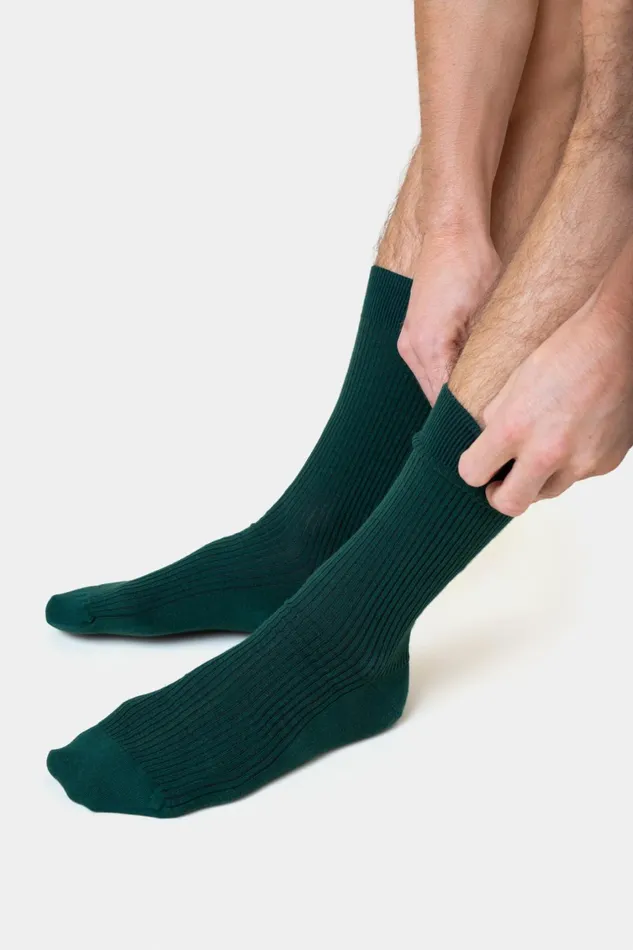Men Classic Organic Sock Faded Pink Colorful Standard Socks and