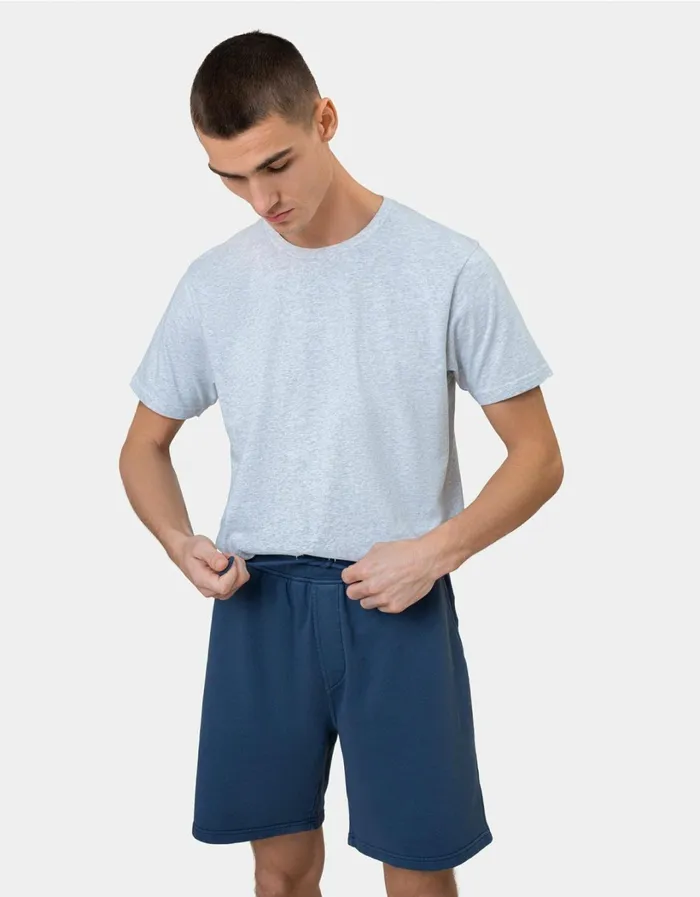Men Classic Organic Sweatshorts Ginger Brown Colorful Standard Shorts