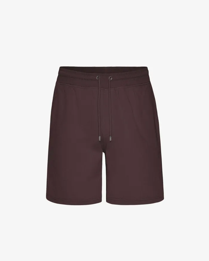 Men Classic Organic Sweatshorts Oxblood Red Colorful Standard Shorts