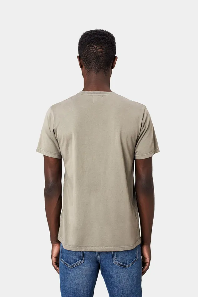 Men Classic Organic Tee Steel Blue Colorful Standard TShirts
