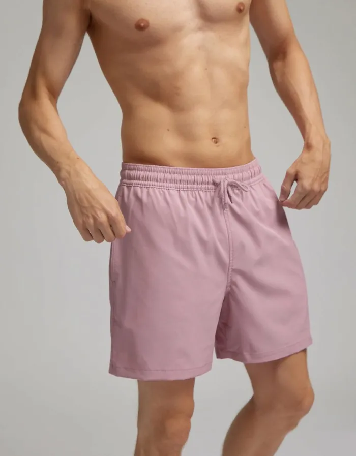 Men Classic Swim Shorts Ocean Green Colorful Standard Shorts