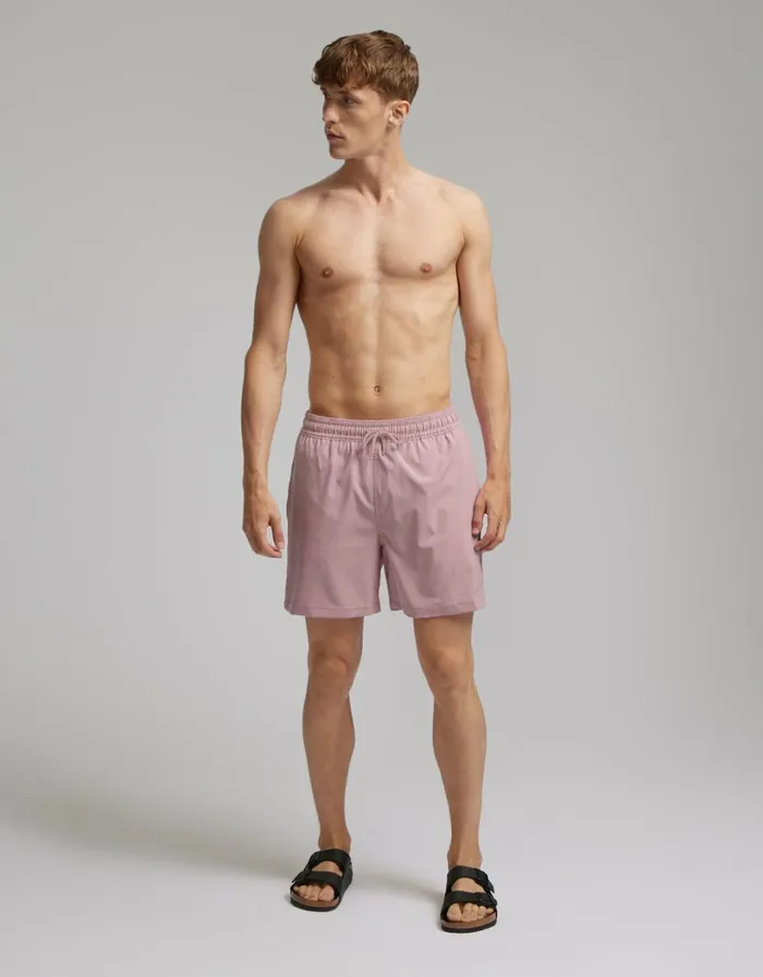 Men Classic Swim Shorts Ocean Green Colorful Standard Shorts