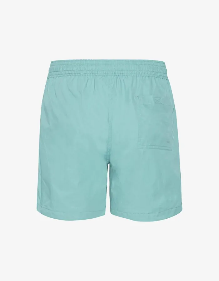 Men Classic Swim Shorts Teal Blue Colorful Standard Shorts