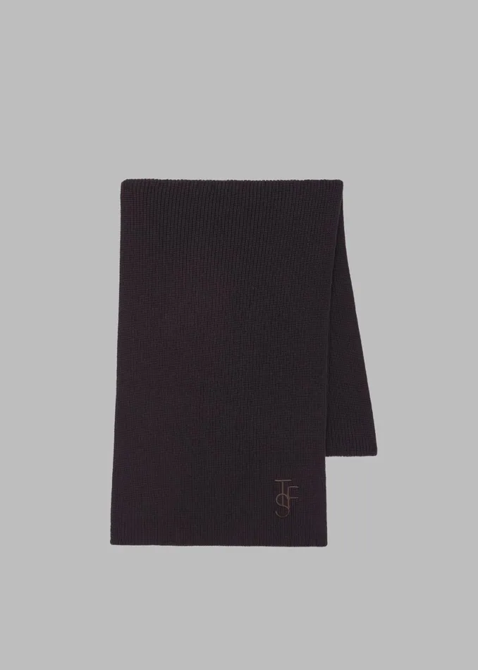 Men Colton Wool Scarf 8211 Dark Plum The Frankie Shop