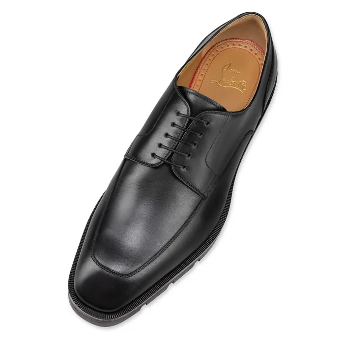 Men Davisol Derbies 8211 Calf Leather 8211 Black Christian Louboutin Buckles and Laceups