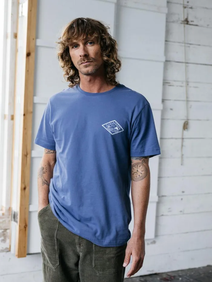 Men Diamond Logo TShirt Coastal Fjord Finisterre TShirts