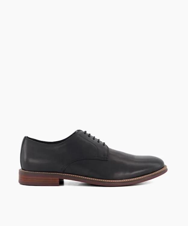 Men Dune London Black Shoes Leather LaceUp Shoes Black
