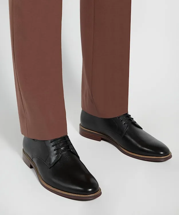 Men Dune London Black Shoes Leather LaceUp Shoes Black