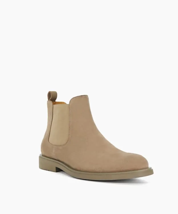 Men Dune London Chelsea Boots Signature Slip On Boots Neutral
