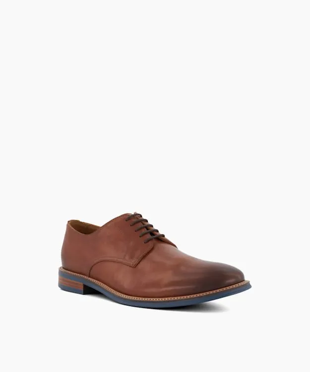 Men Dune London Smart Shoes Leather LaceUp Shoes Brown