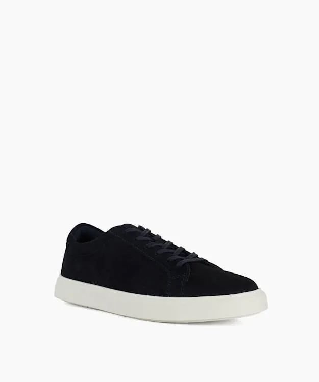 Men Dune London Trainers Suede Lace Up Shoes Blue