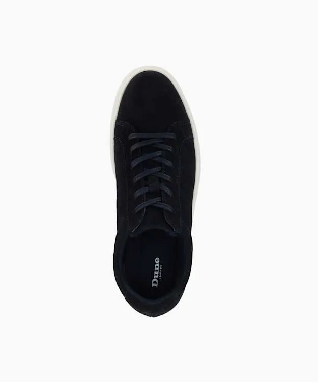 Men Dune London Trainers Suede Lace Up Shoes Blue