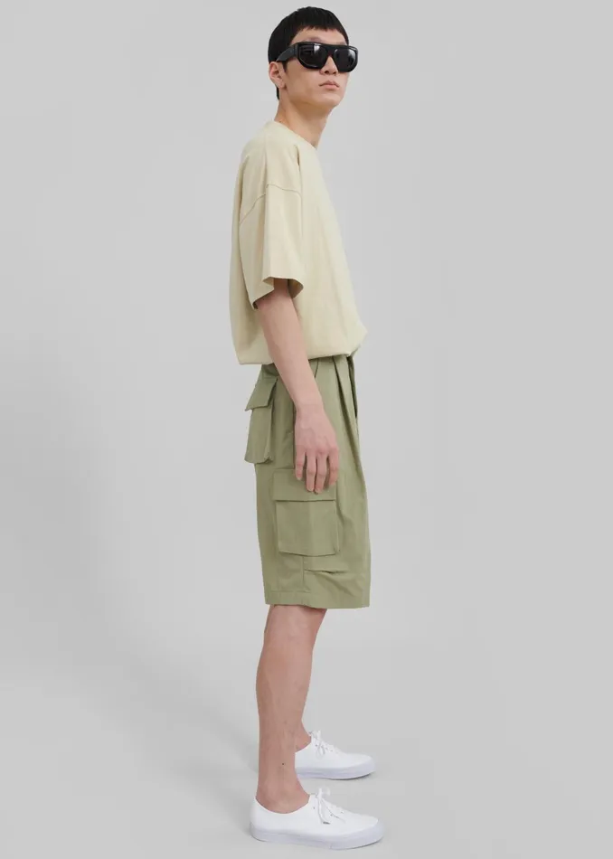 Men Edward Cargo Shorts 8211 Olive The Frankie Shop Bottoms
