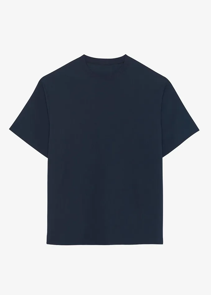Men Eliott Crinkle Tee 8211 Navy The Frankie Shop Tops