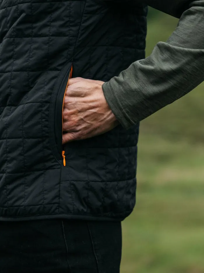 Men Firecrest Gilet Black Finisterre Jackets Coats and Gilets