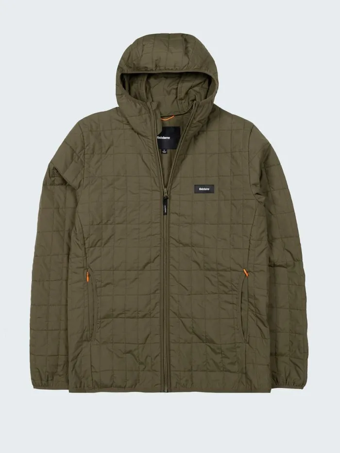 Men Firecrest Hooded Jacket Olive Finisterre Jackets Coats and Gilets