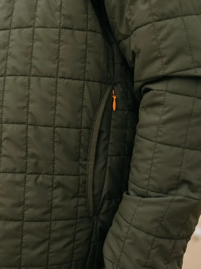 Men Firecrest Hooded Jacket Olive Finisterre Jackets Coats and Gilets