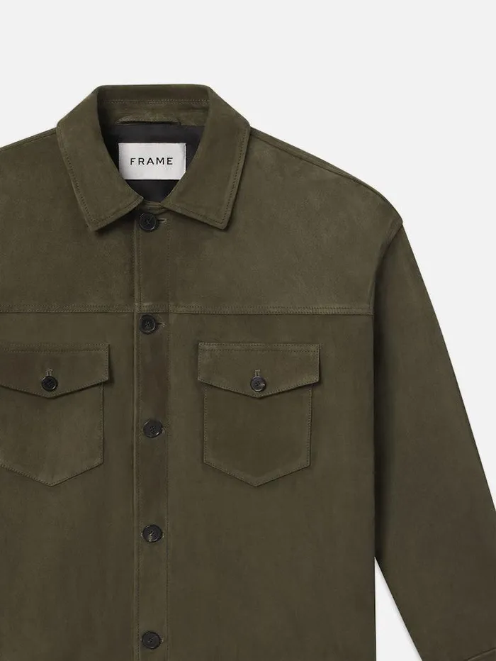 Men FRAME Leather and Suede Clean Suede Jacket Men FRAME Leather and Suede Clean Suede Jacket
