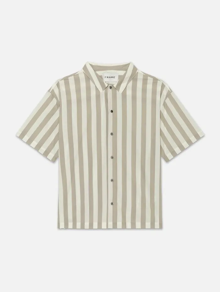 Men FRAME Shirts Camp Collar Shirt