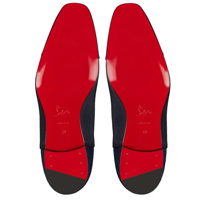 Men Greggo Oxford 8211 Calf Leather Smart Fabric And Veau Velours 8211 Black Christian Louboutin Buckles and Laceups