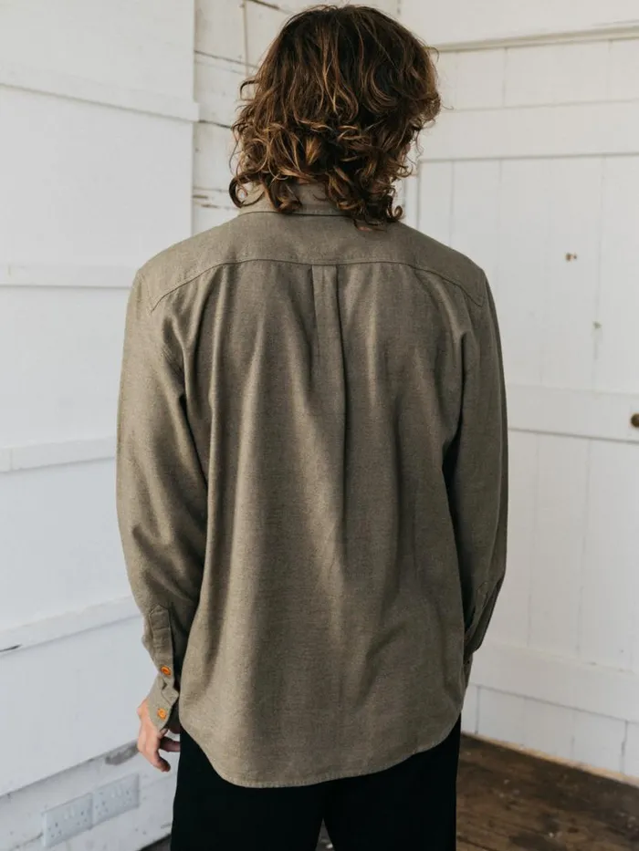 Men Gylly Shirt Willow Green Finisterre Shirts