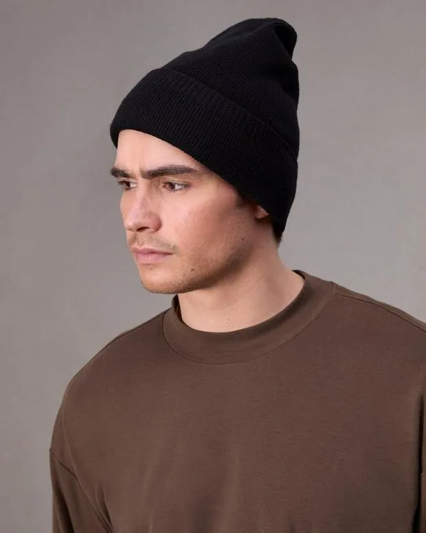 Men Hats and Gloves Rag and Bone Max Beanie Black